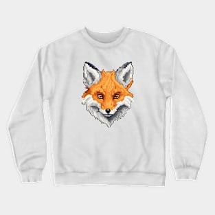 Head animal pixel art Crewneck Sweatshirt